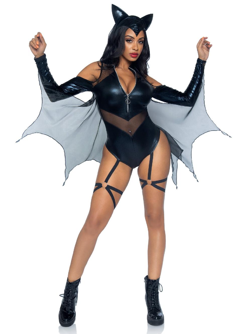 Leg Avenue Midnight Bat Sexy Costume Black