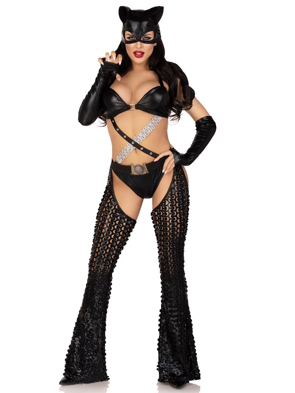 Leg Avenue Mistress Kitty Costume Black