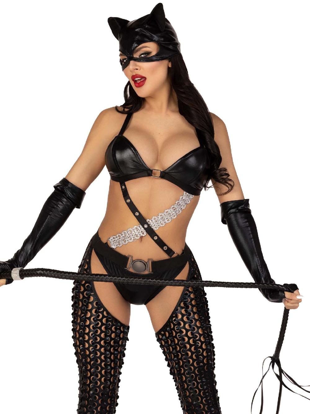 leg avenue Mistress Kitty Costume Black