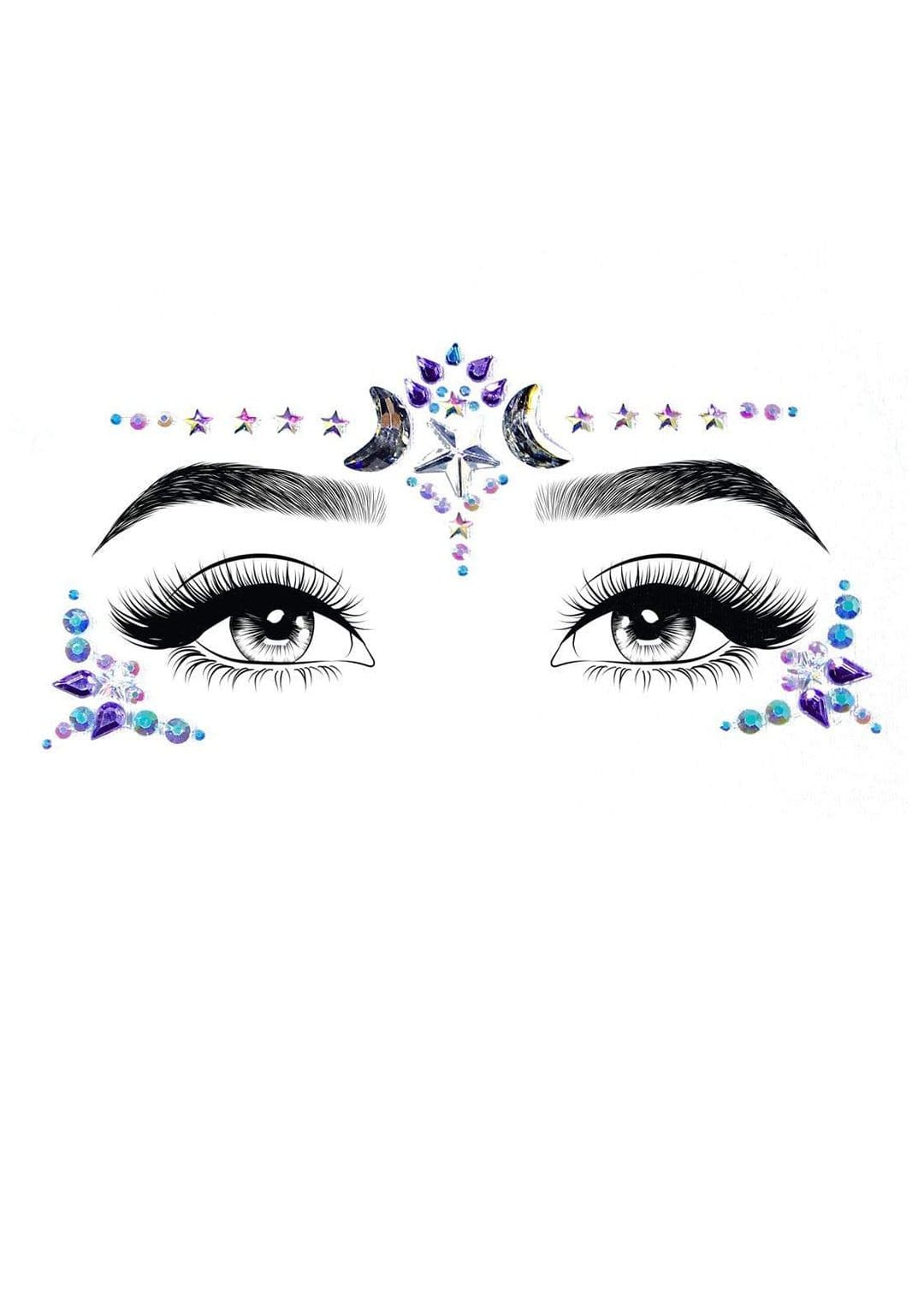 leg avenue Mystic Jewels Sticker Multicolor