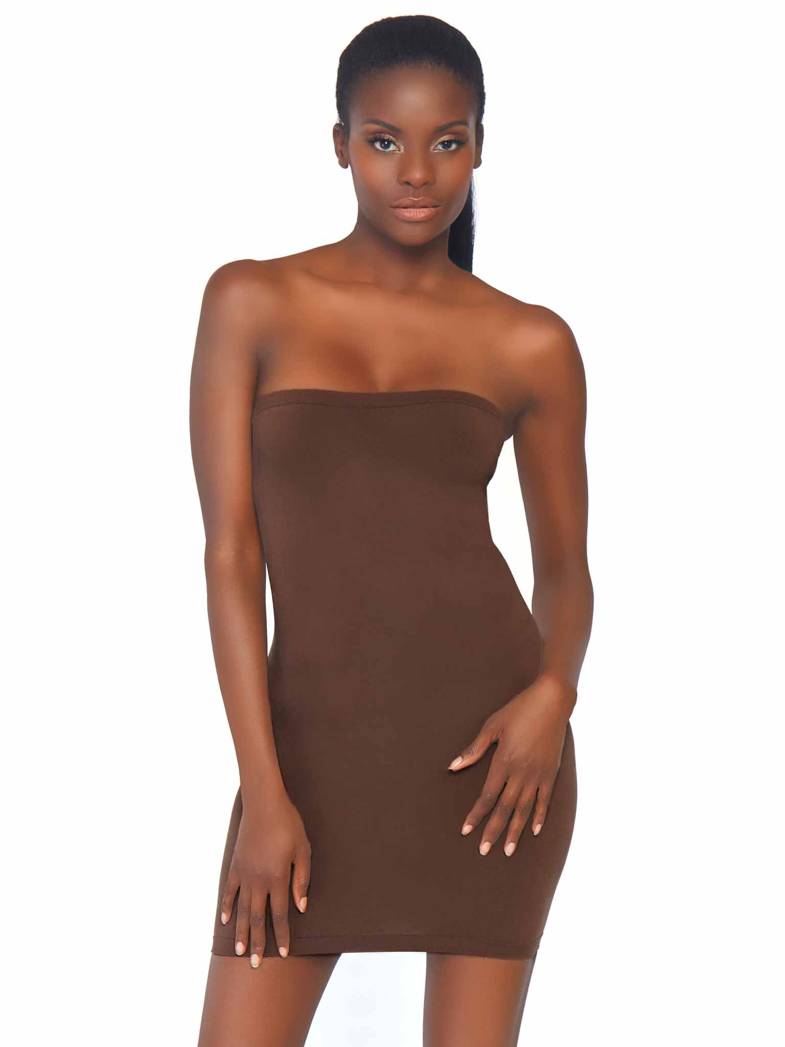 leg avenue Naked Base Dress Tan