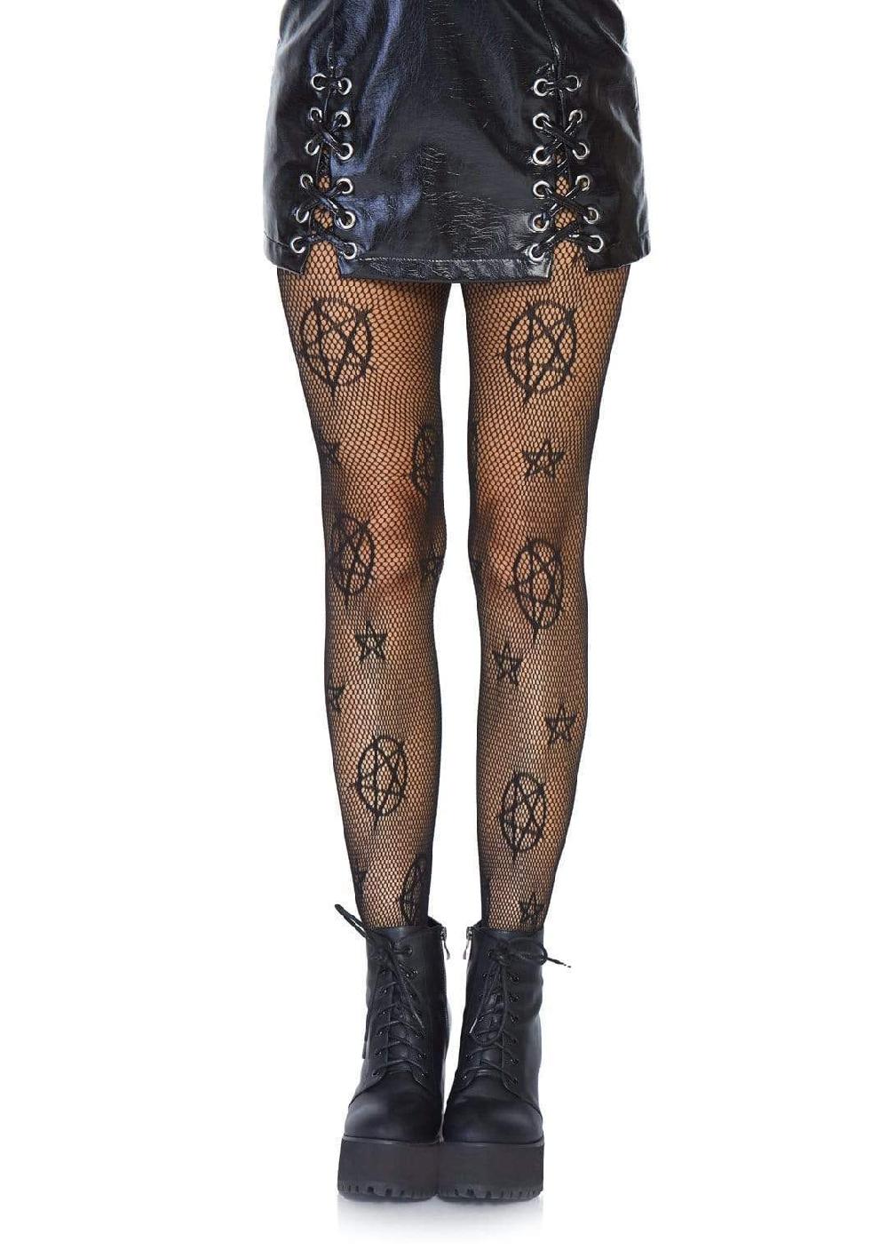 leg avenue Occult Net Tights Black
