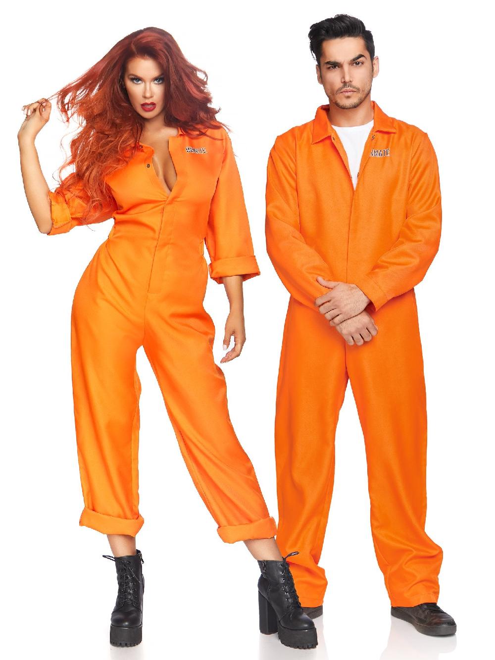 Leg Avenue Orange Prison Jumpsuit For Women Orange