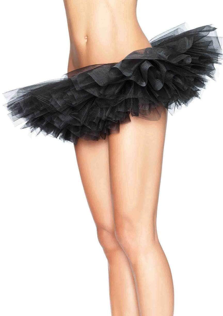 leg avenue Organza Layered Tulle Tutu Skirt Black
