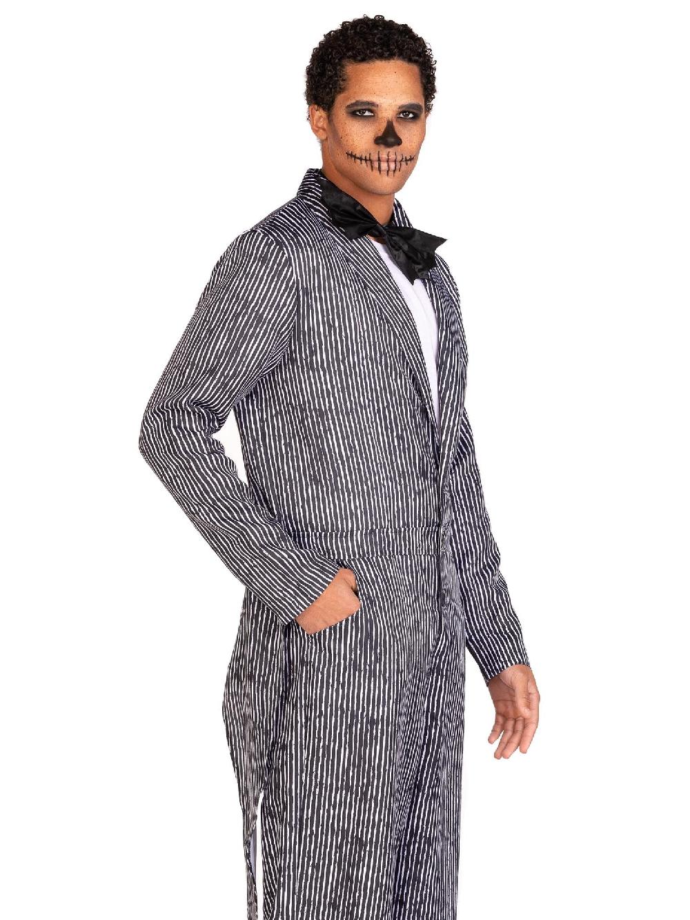 Leg Avenue Pinstriped Tux Costume Black/White