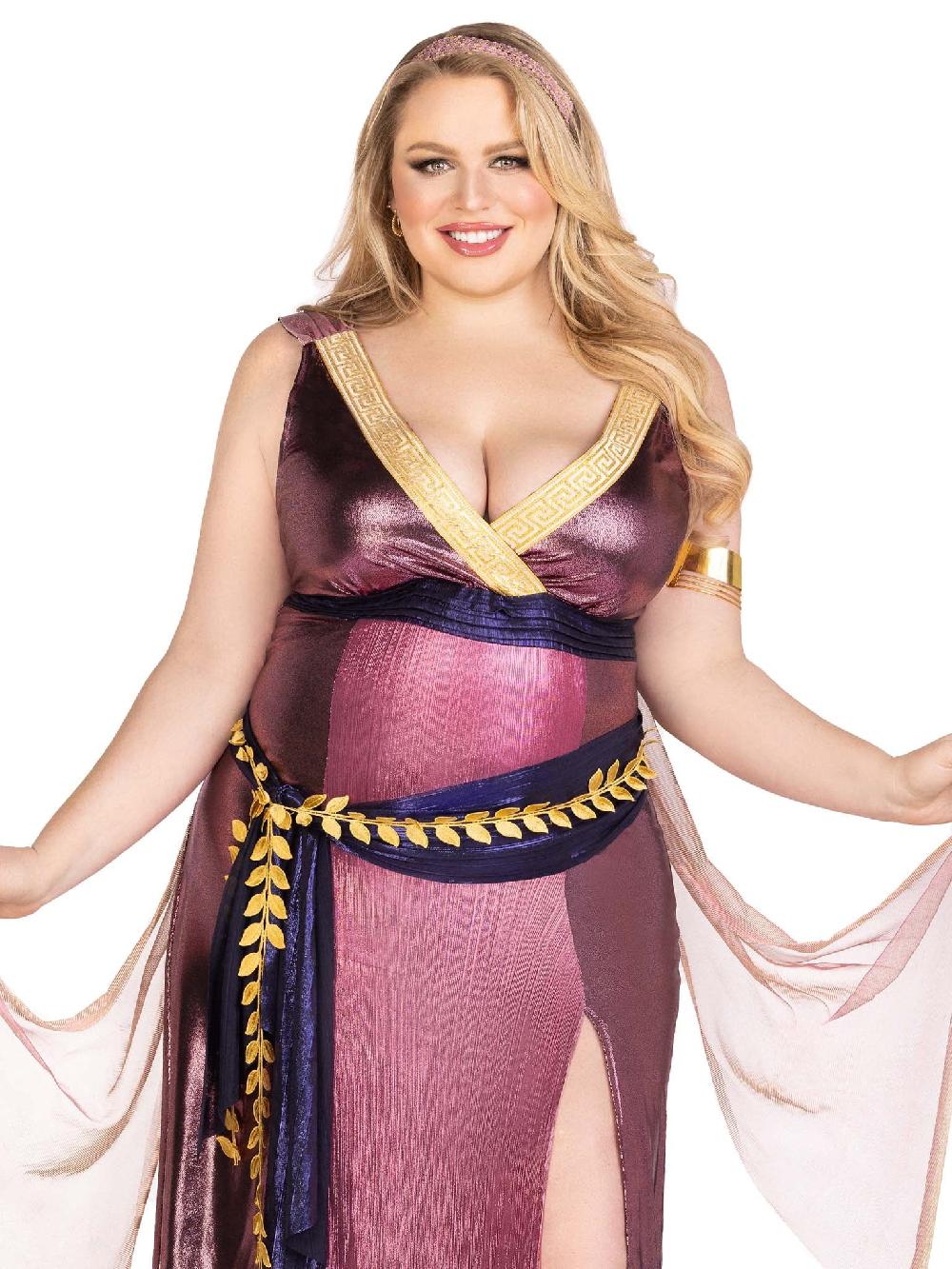 leg avenue Plus Amethyst Goddess Costume Purple