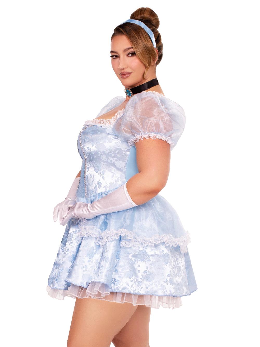 Leg Avenue Plus Ballroom Babe Costume Blue