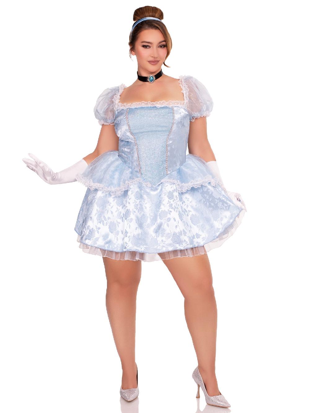 Leg Avenue Plus Ballroom Babe Costume Blue