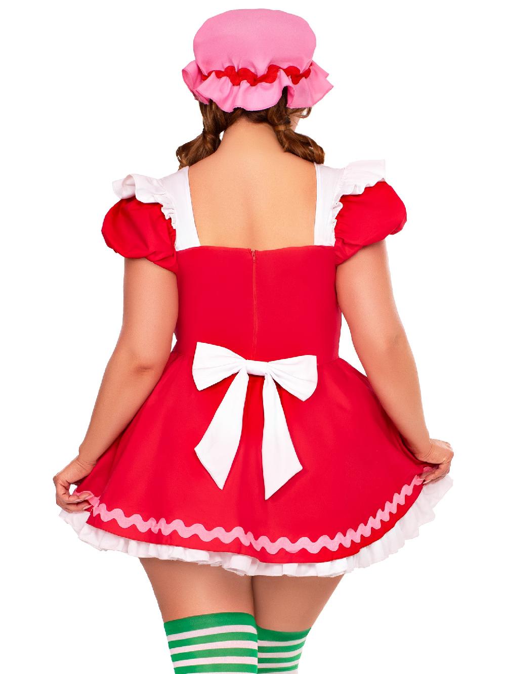Leg Avenue Plus Berry Cutie Costume Red