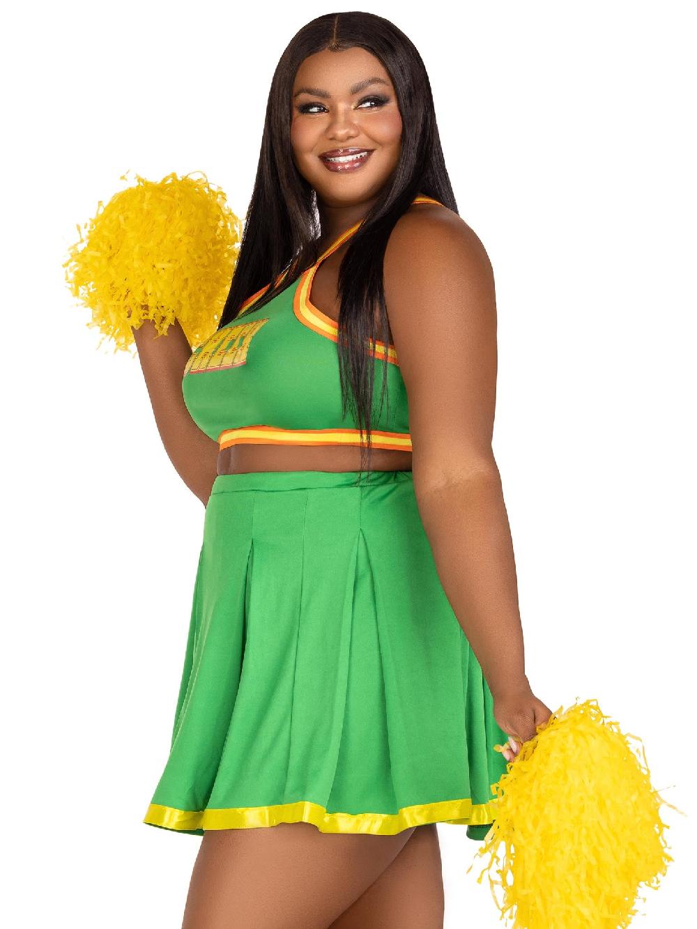 Leg Avenue Plus Bring It Baddie Costume Green