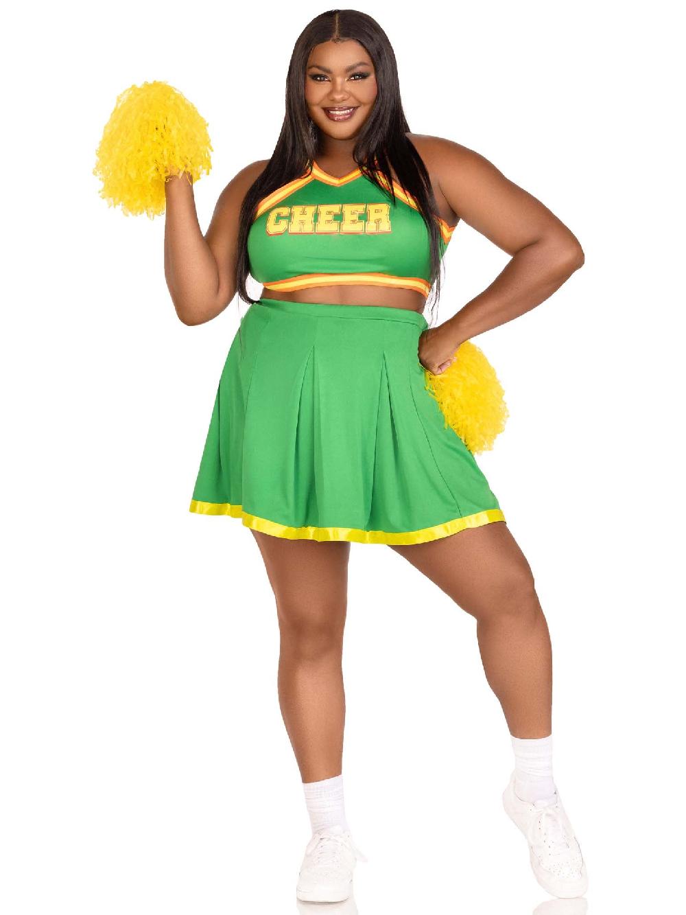 Leg Avenue Plus Bring It Baddie Costume Green