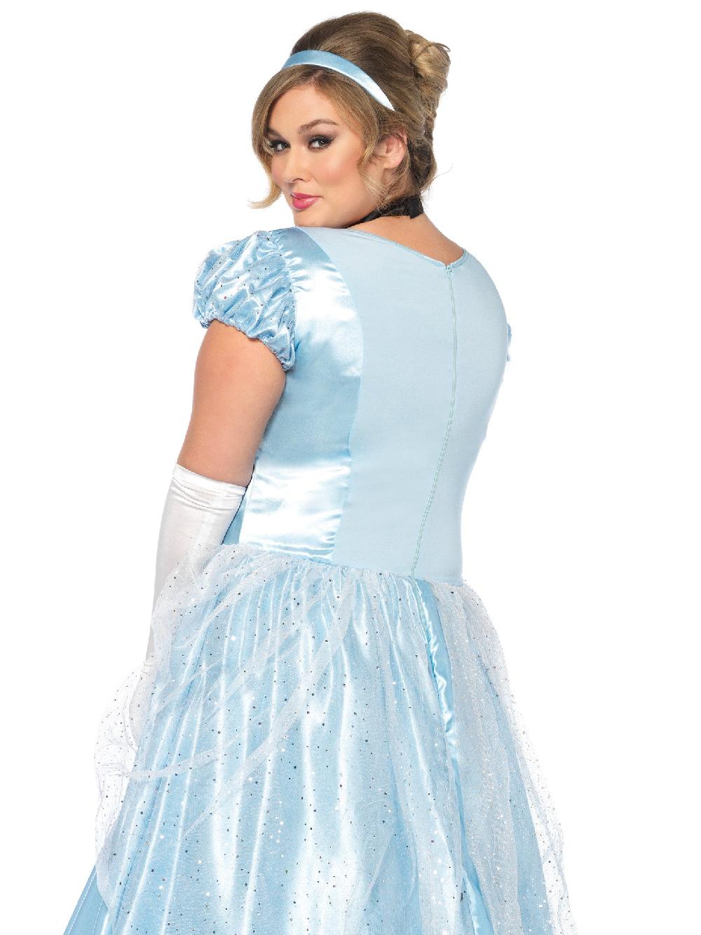 Leg Avenue Plus Classic Cinderella Costume Blue