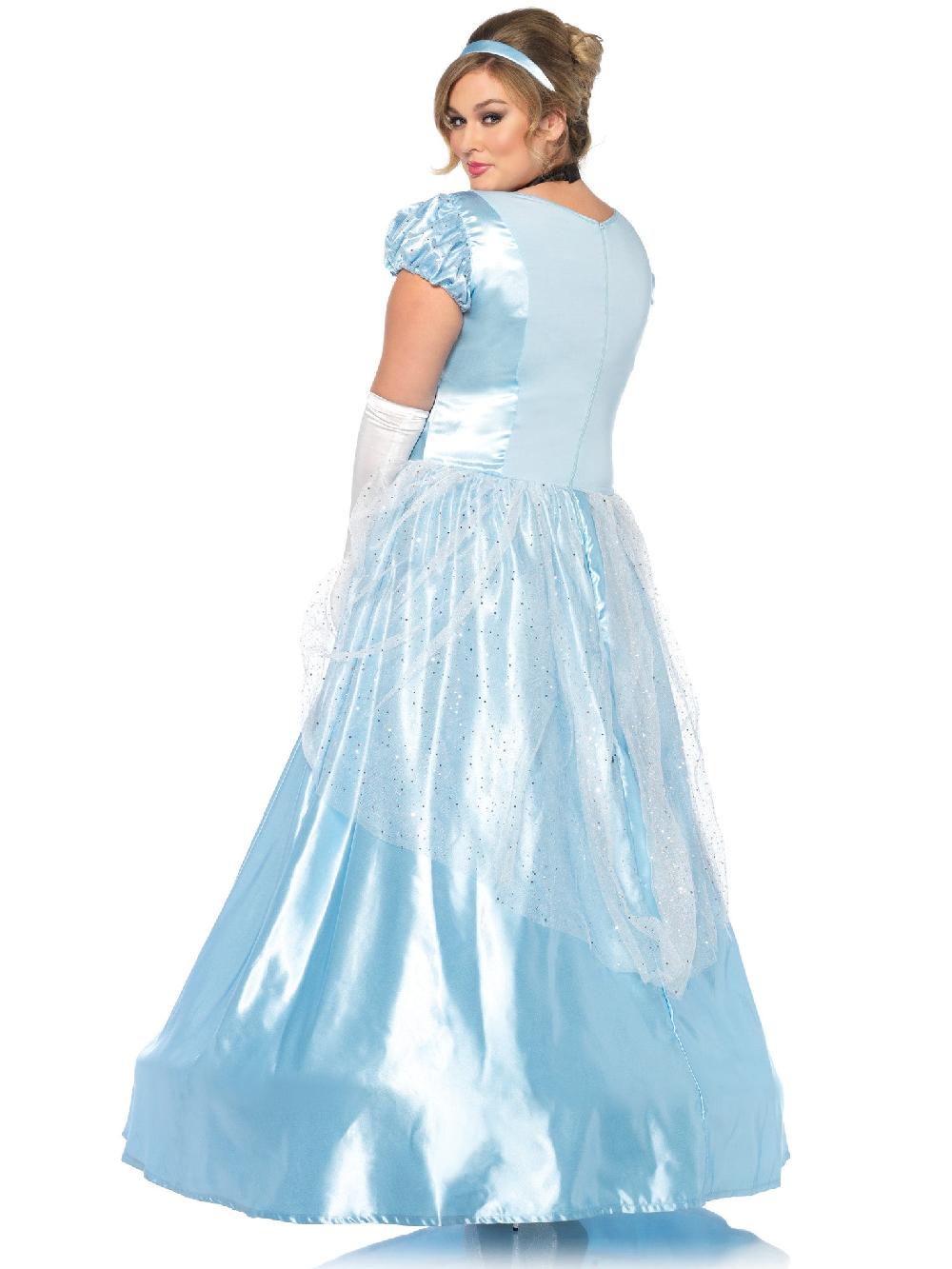 Leg Avenue Plus Classic Cinderella Costume Blue
