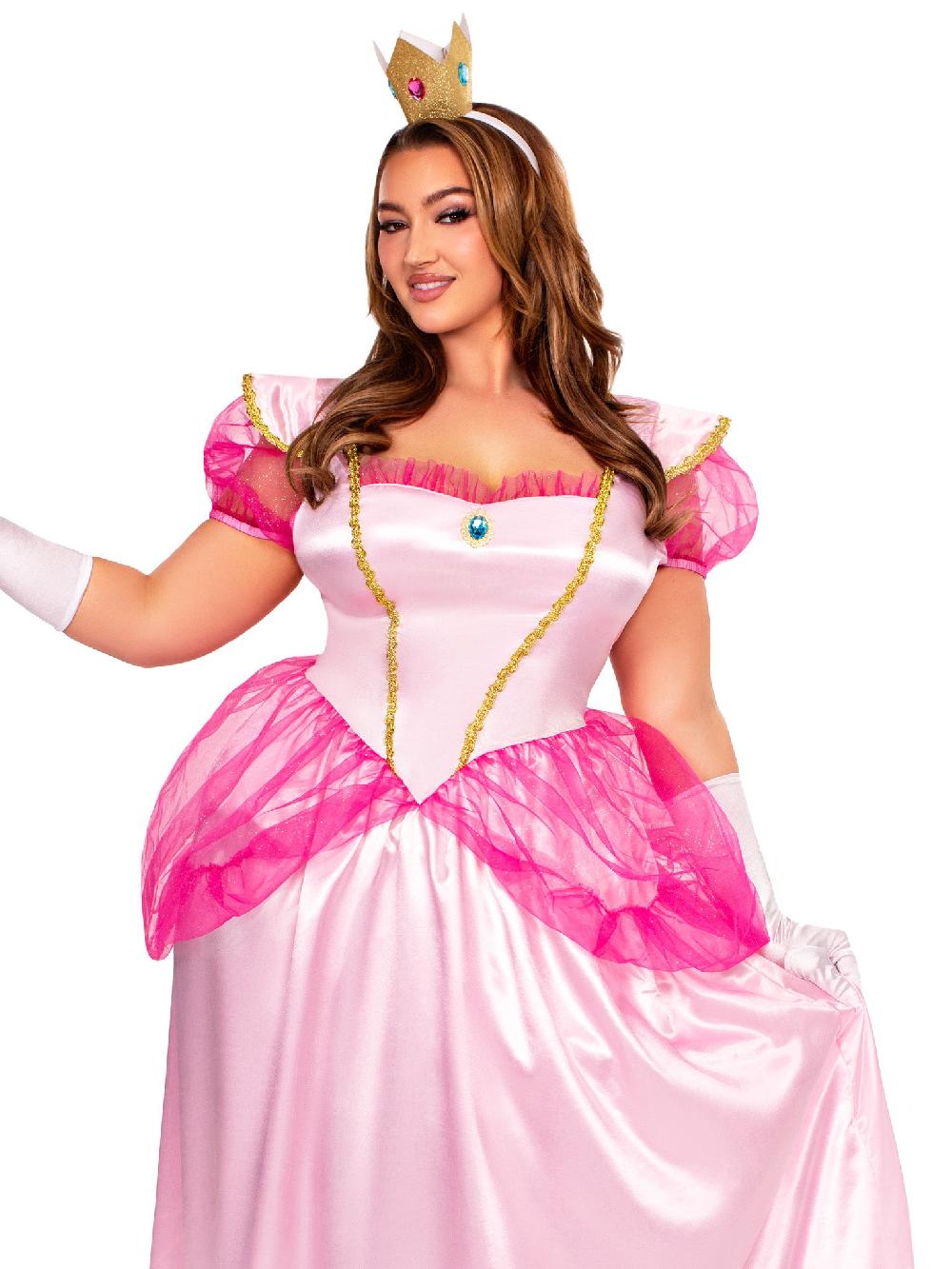 leg avenue Plus Classic Pink Princess Costume Pink