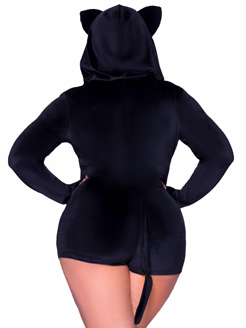 Leg Avenue Plus Comfy Cat Costume Black