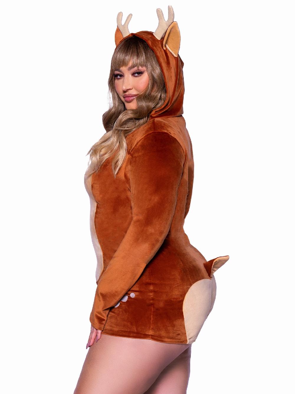 Leg Avenue Plus Comfy Fawn Costume Brown