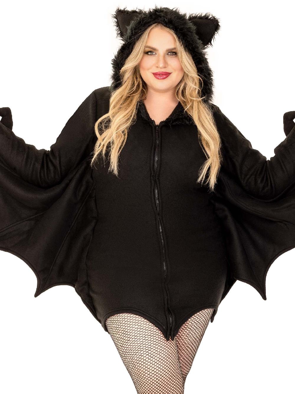 leg avenue Plus Cozy Bat Costume Black