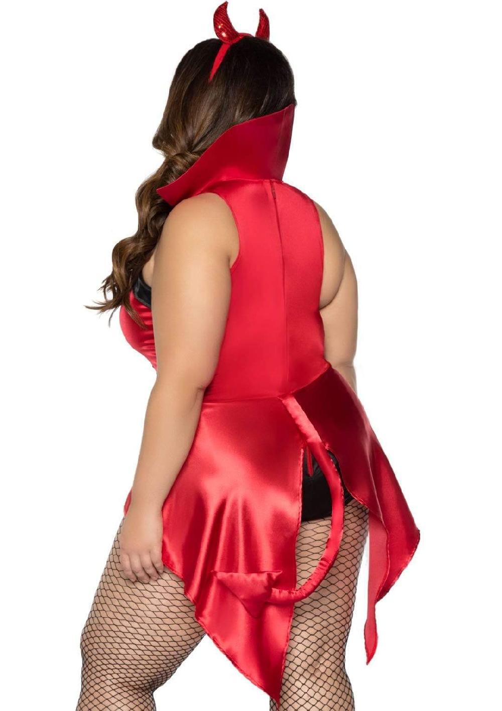 Leg Avenue Plus Devilish Darling Costume Red