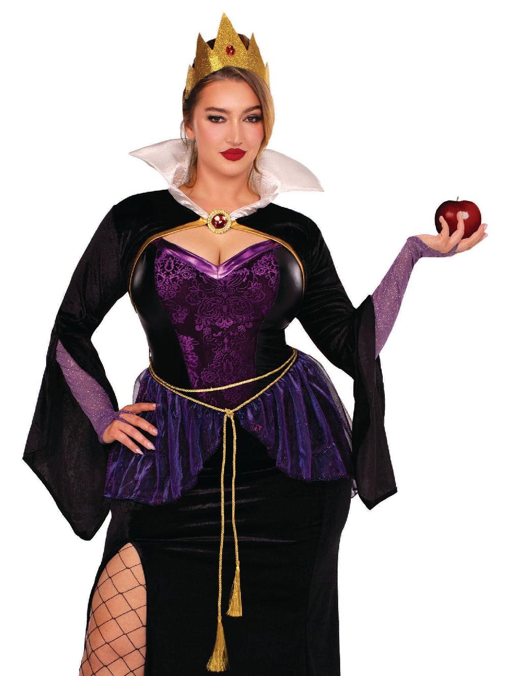 leg avenue Plus Evil Queen Costume Black/Purple