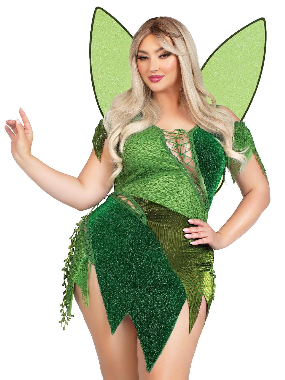 leg avenue Plus Forest Fairy Costume Green