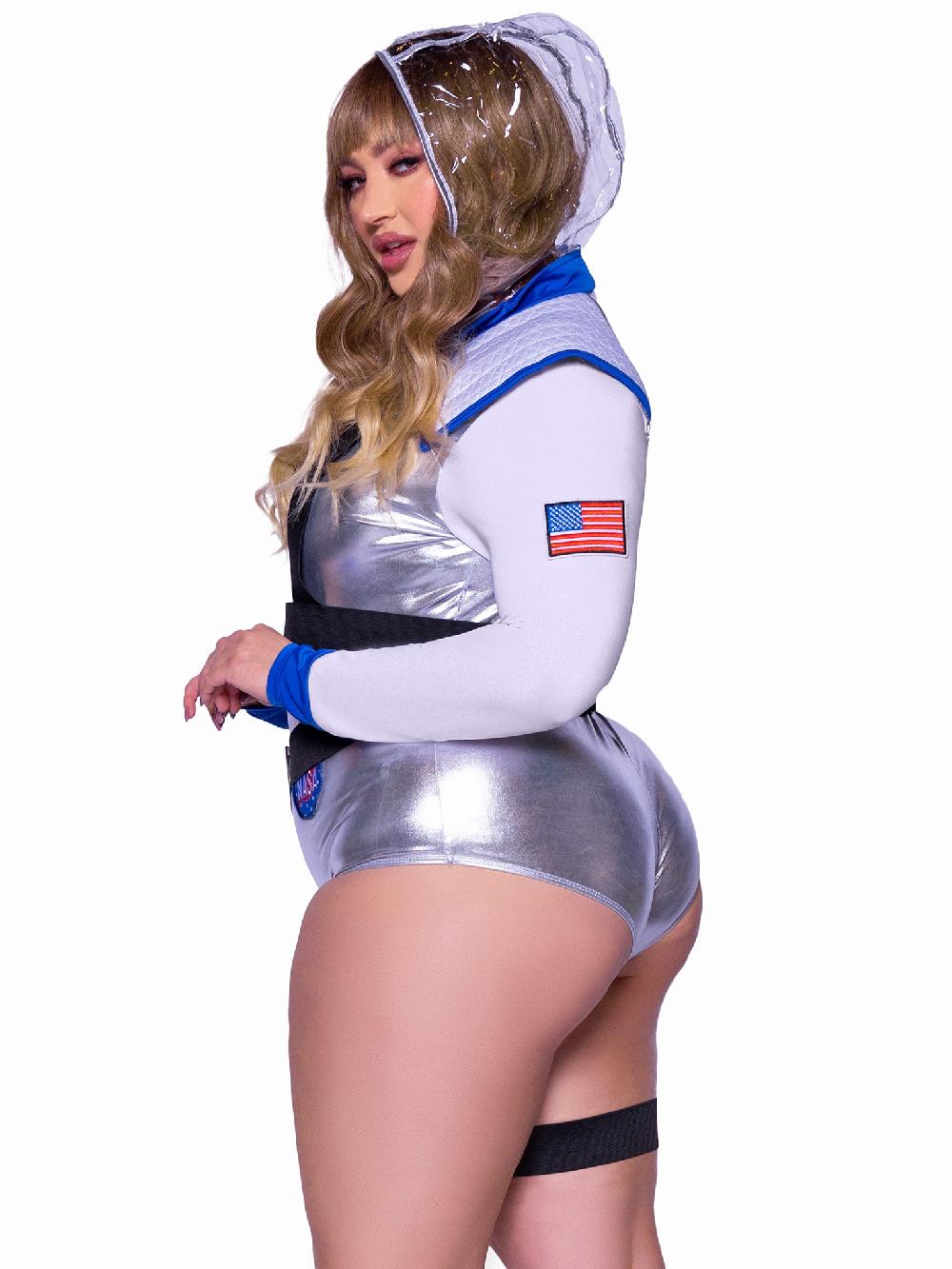 Leg Avenue Plus Galaxy Girl Costume Silver
