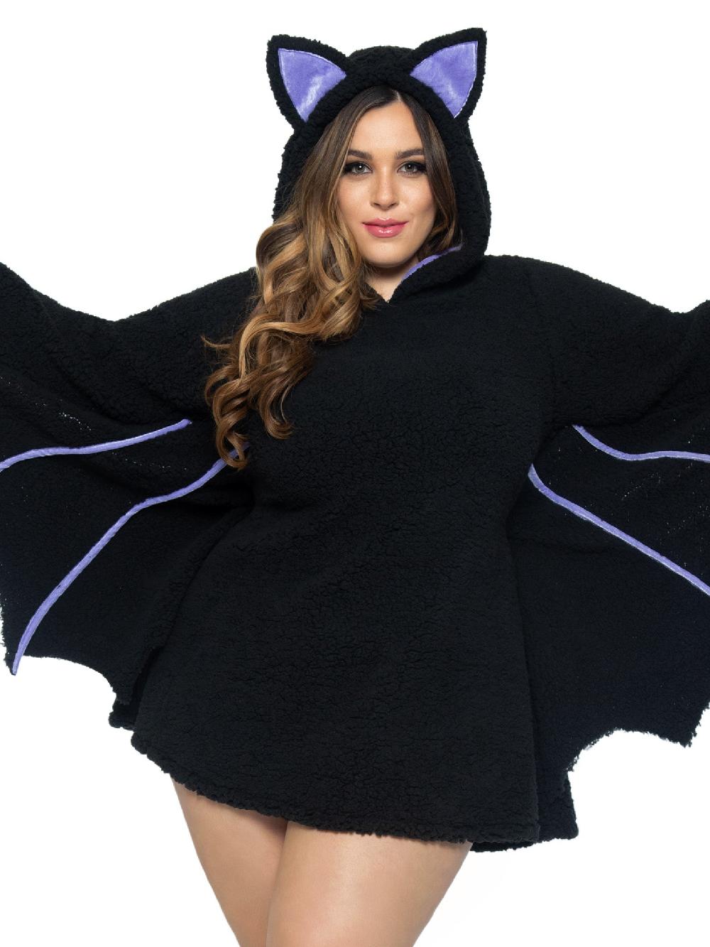 leg avenue Plus Moonlight Bat Costume Black