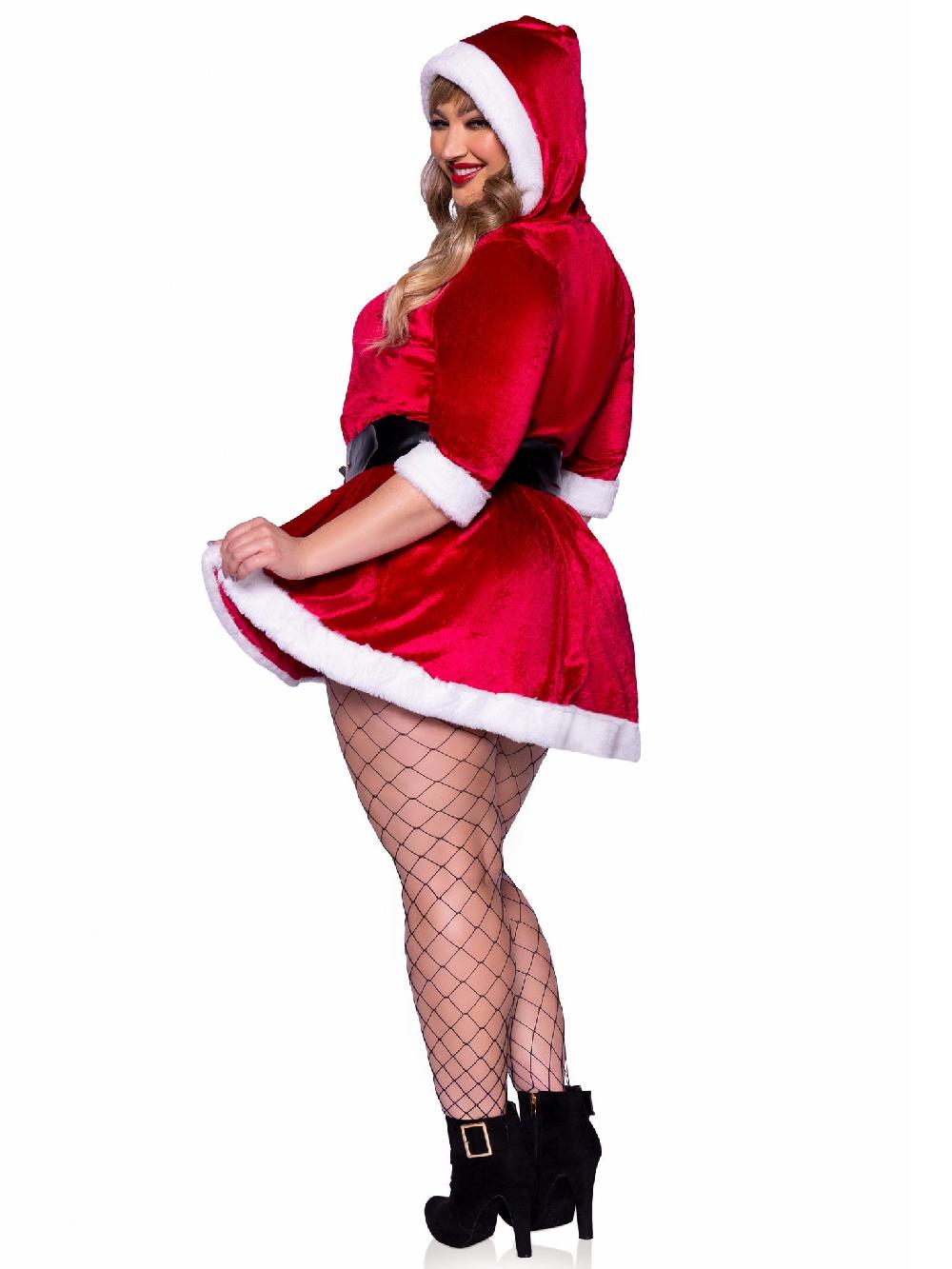 Leg Avenue Plus Mrs Claus Costume Red/White
