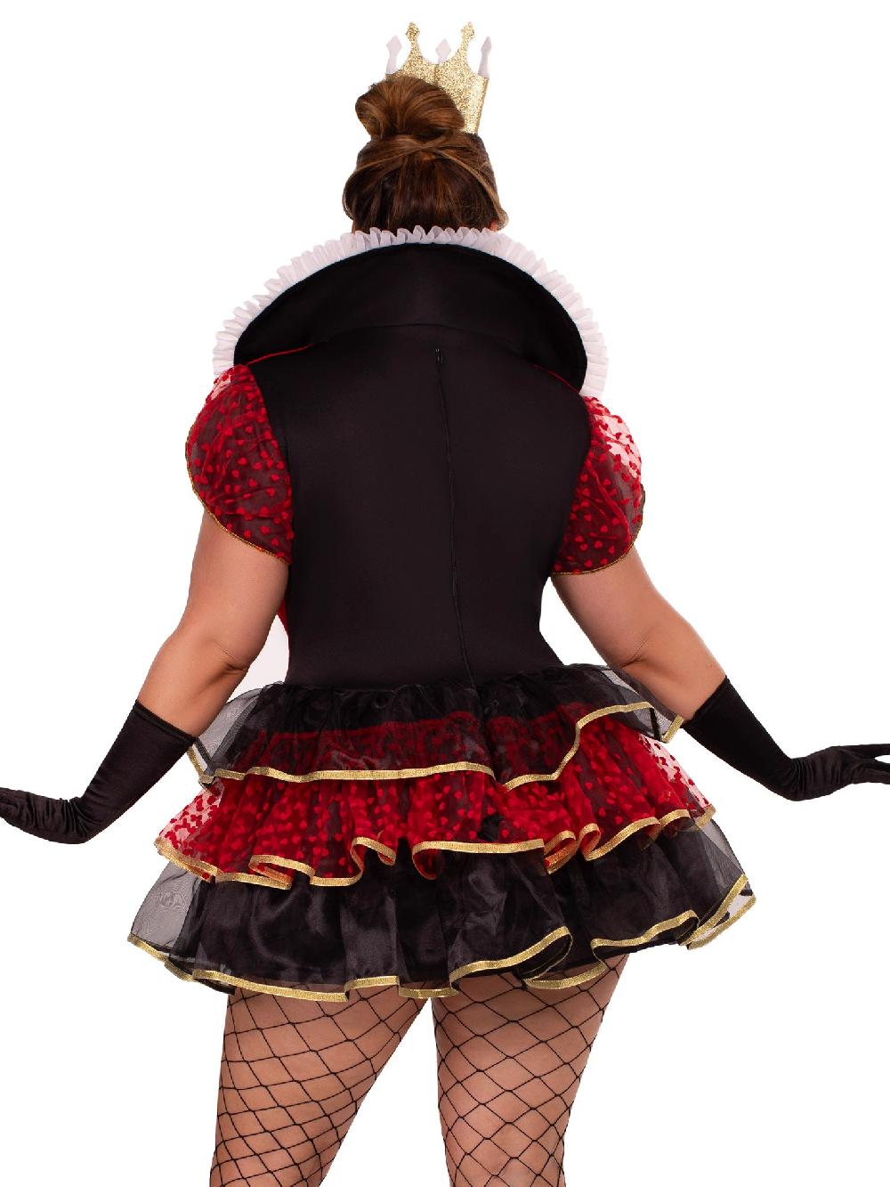 Leg Avenue Plus Queen Of Hearts Costume Multicolor