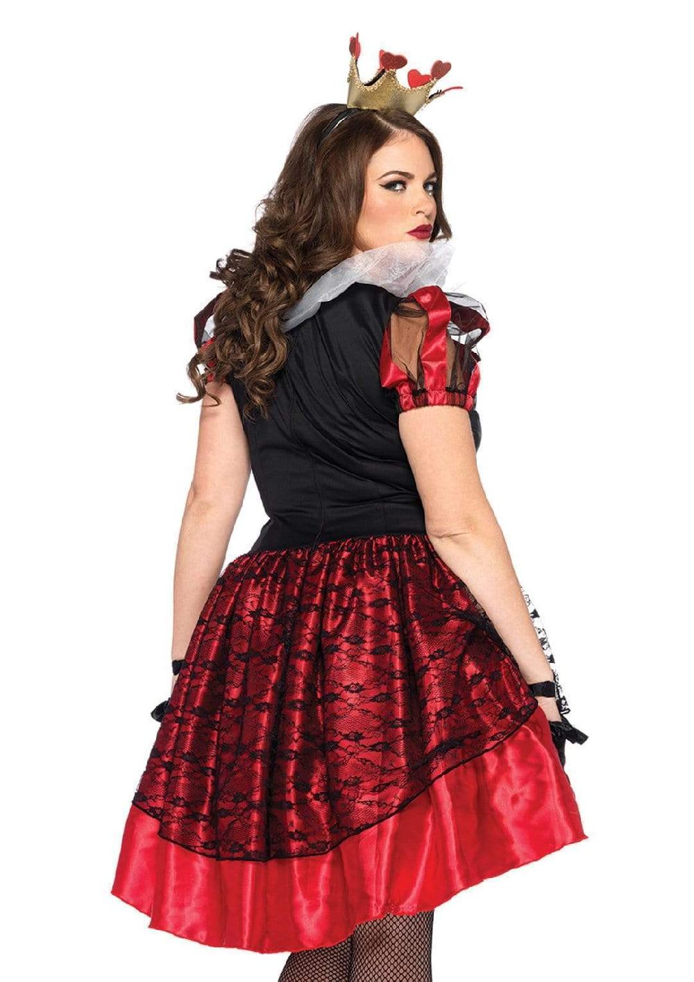 Leg Avenue Plus Royal Red Queen Costume Red/Black