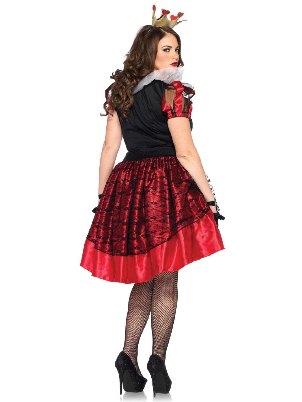 Leg Avenue Plus Royal Red Queen Costume Red/Black