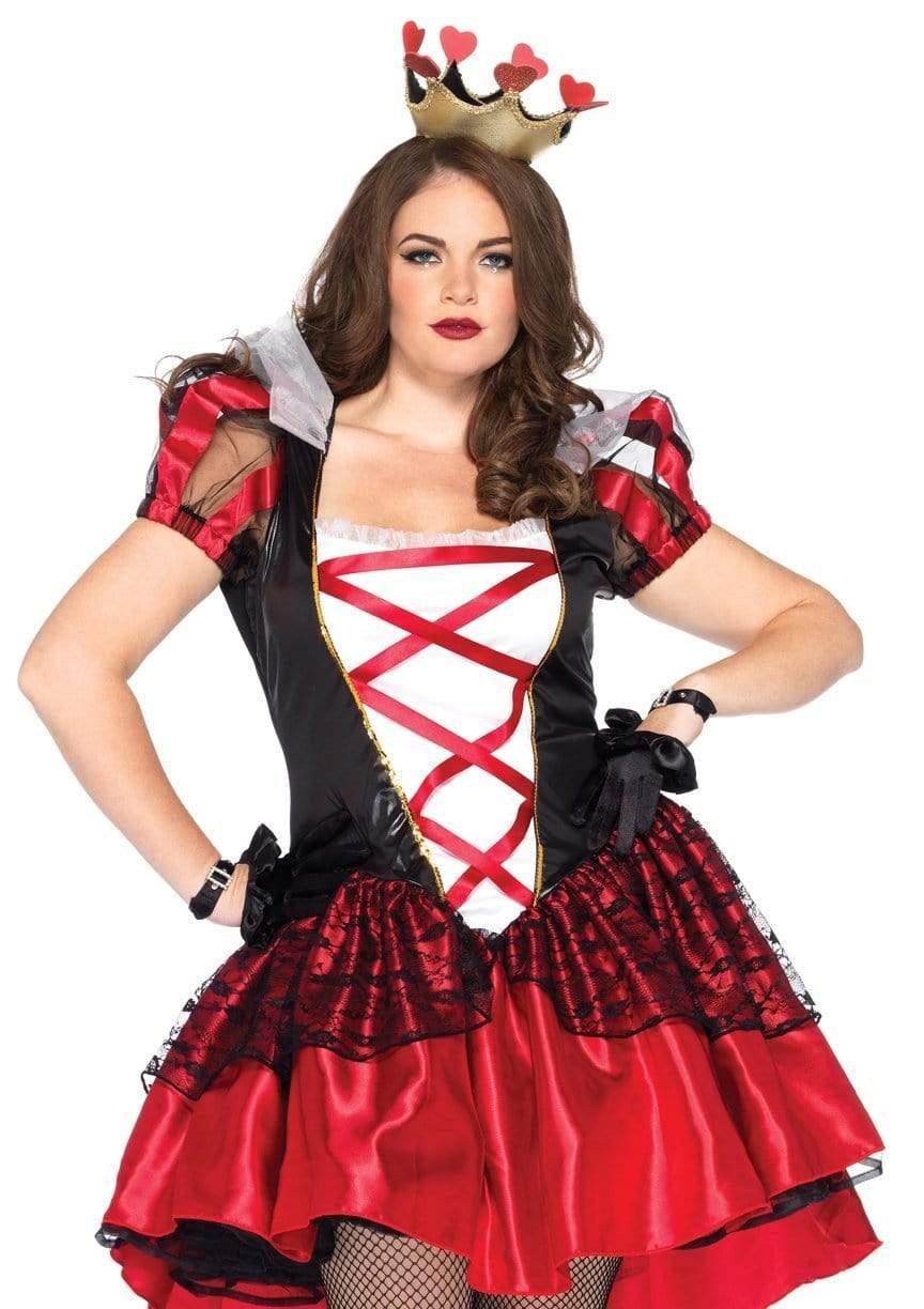 leg avenue Plus Royal Red Queen Costume Red/Black