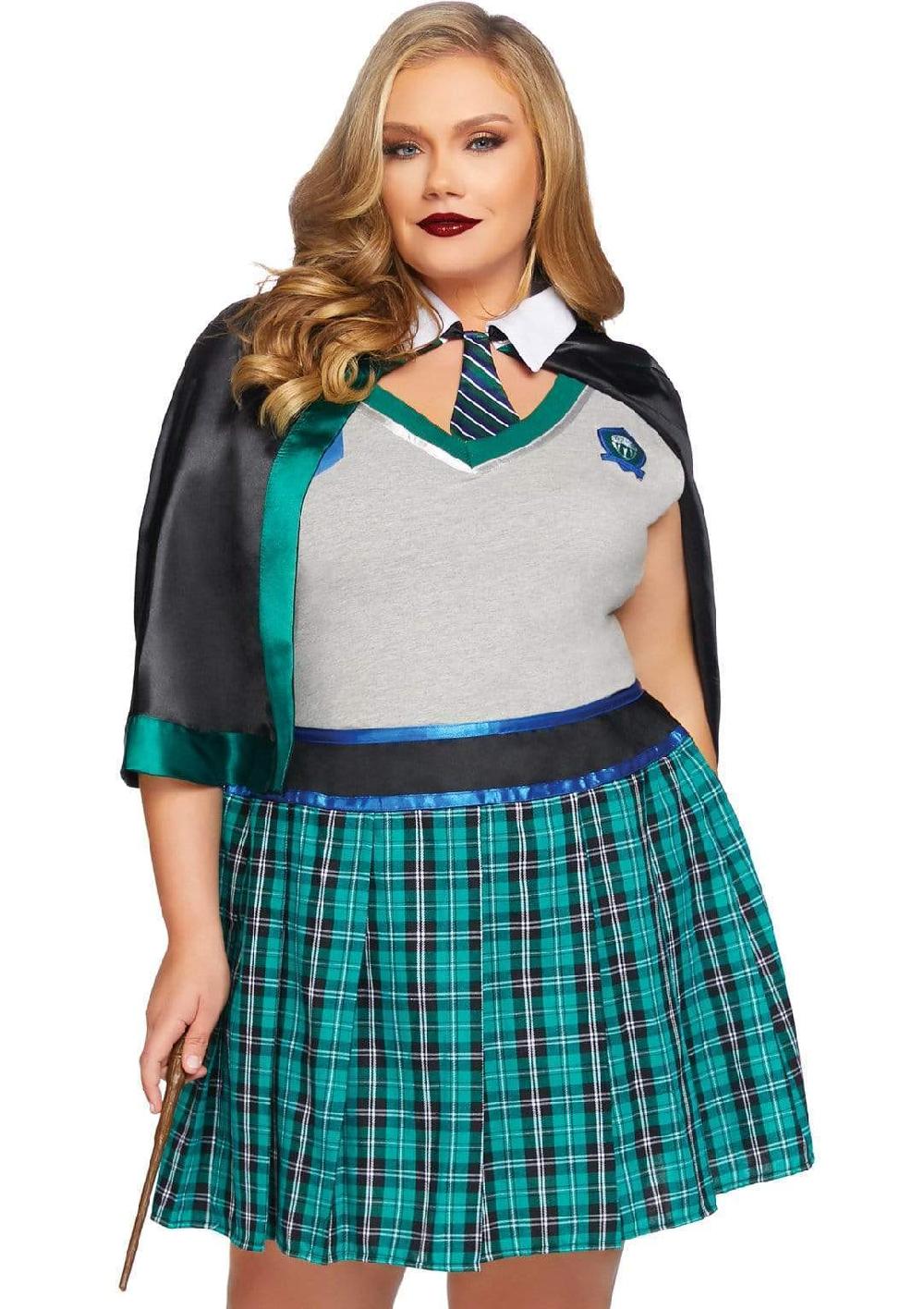 leg avenue Plus Sinister Spellcaster Costume Green