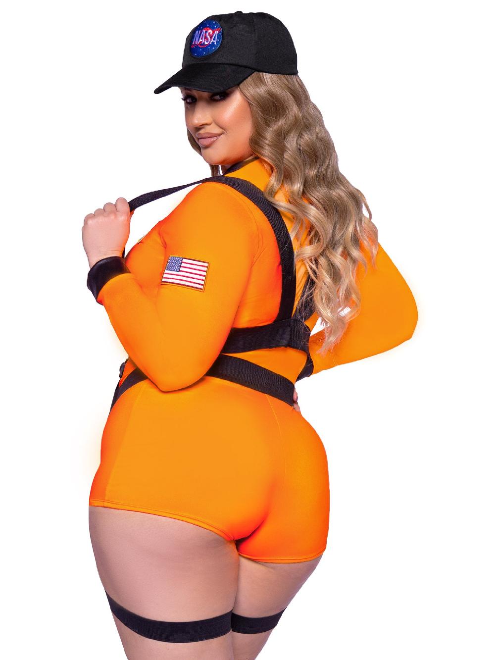 Leg Avenue Plus Space Commander Costume Orange