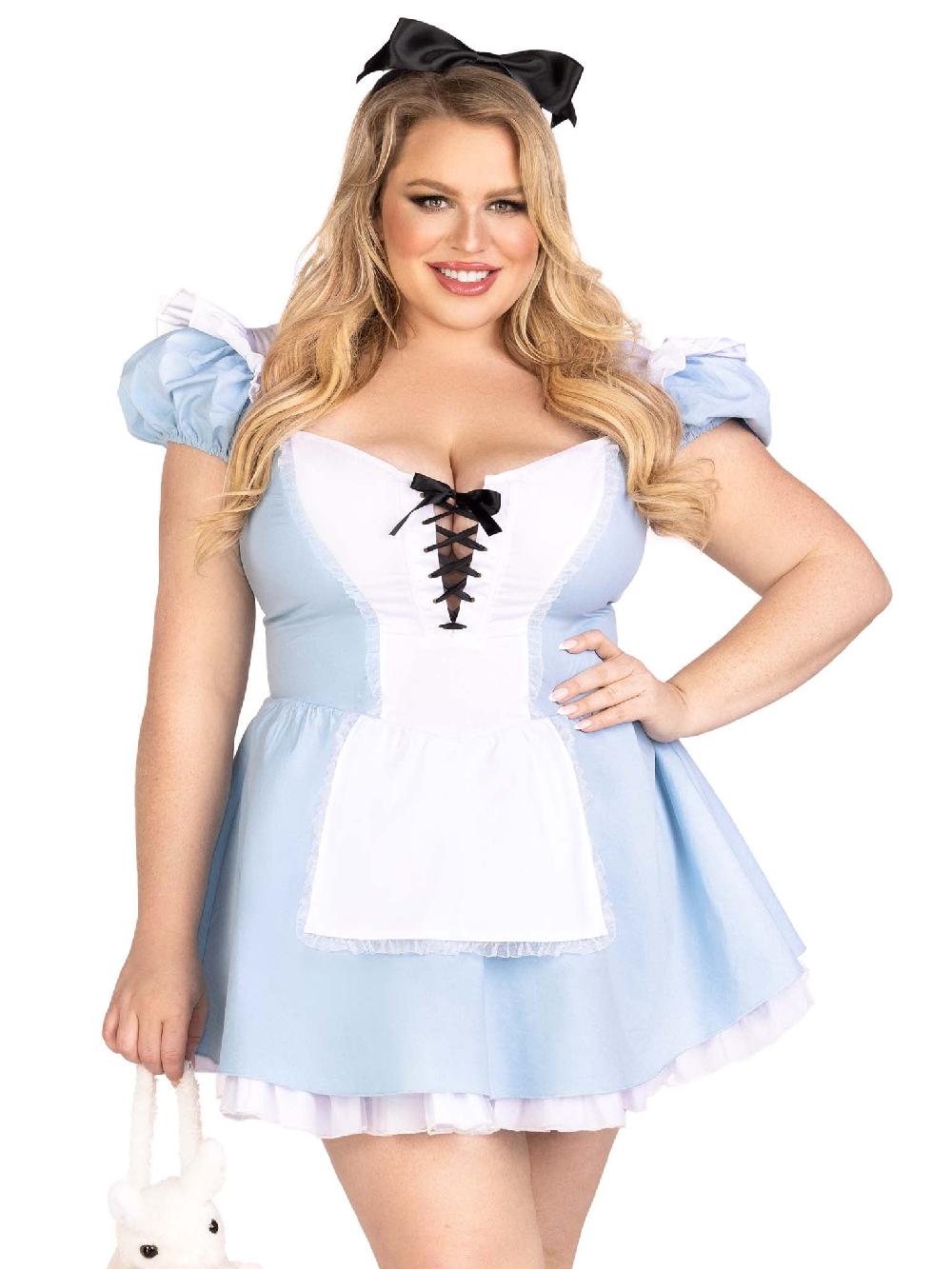 leg avenue Plus Storybook Alice Costume Blue