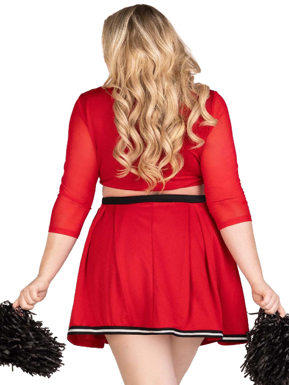Leg Avenue Plus Varsity Babe Costume Red