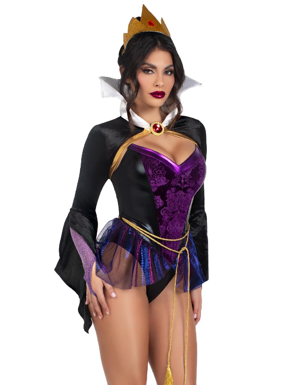 Leg Avenue Poison Apple Queen Costume Black