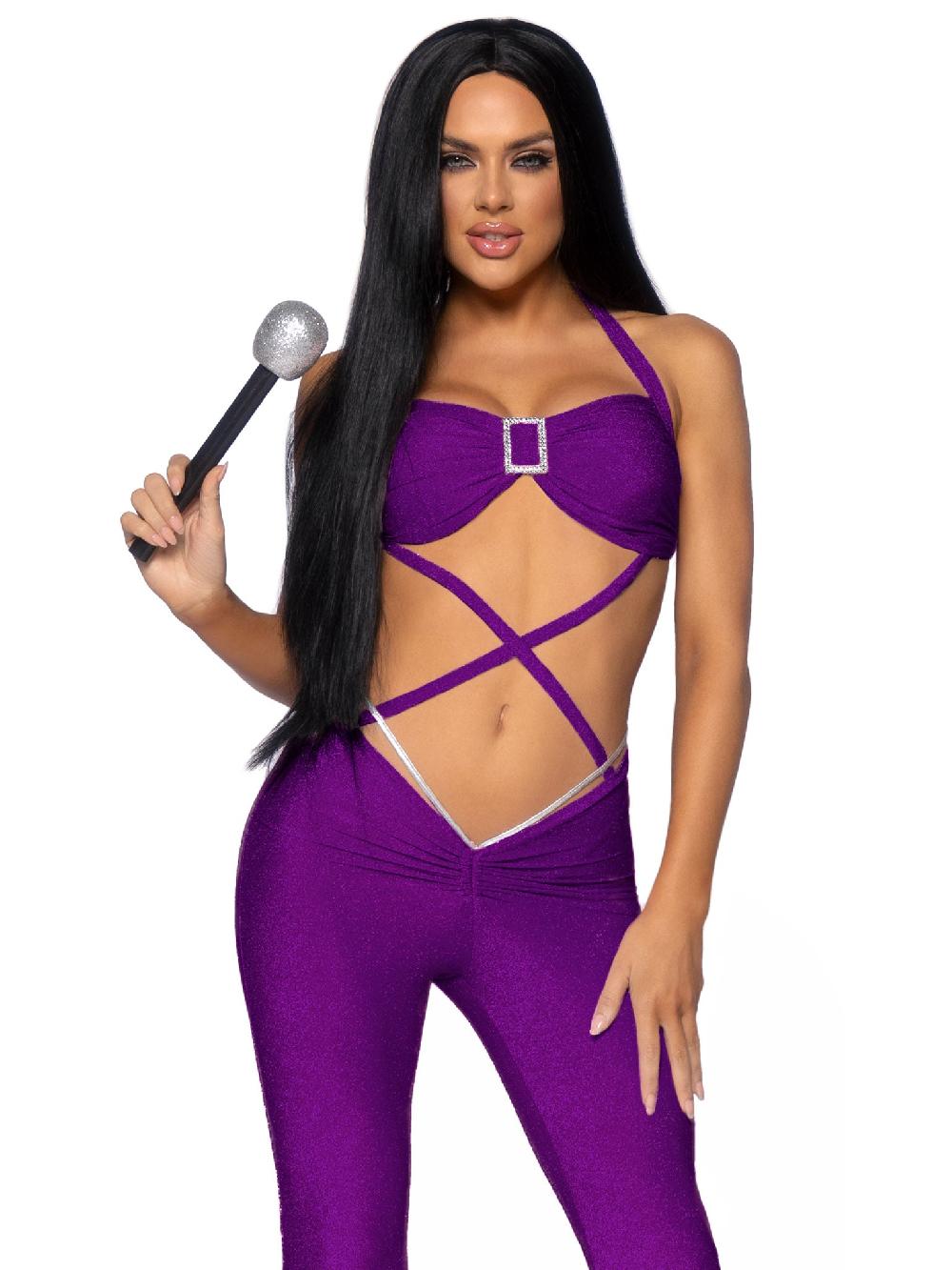 leg avenue Pop Star Costume Purple