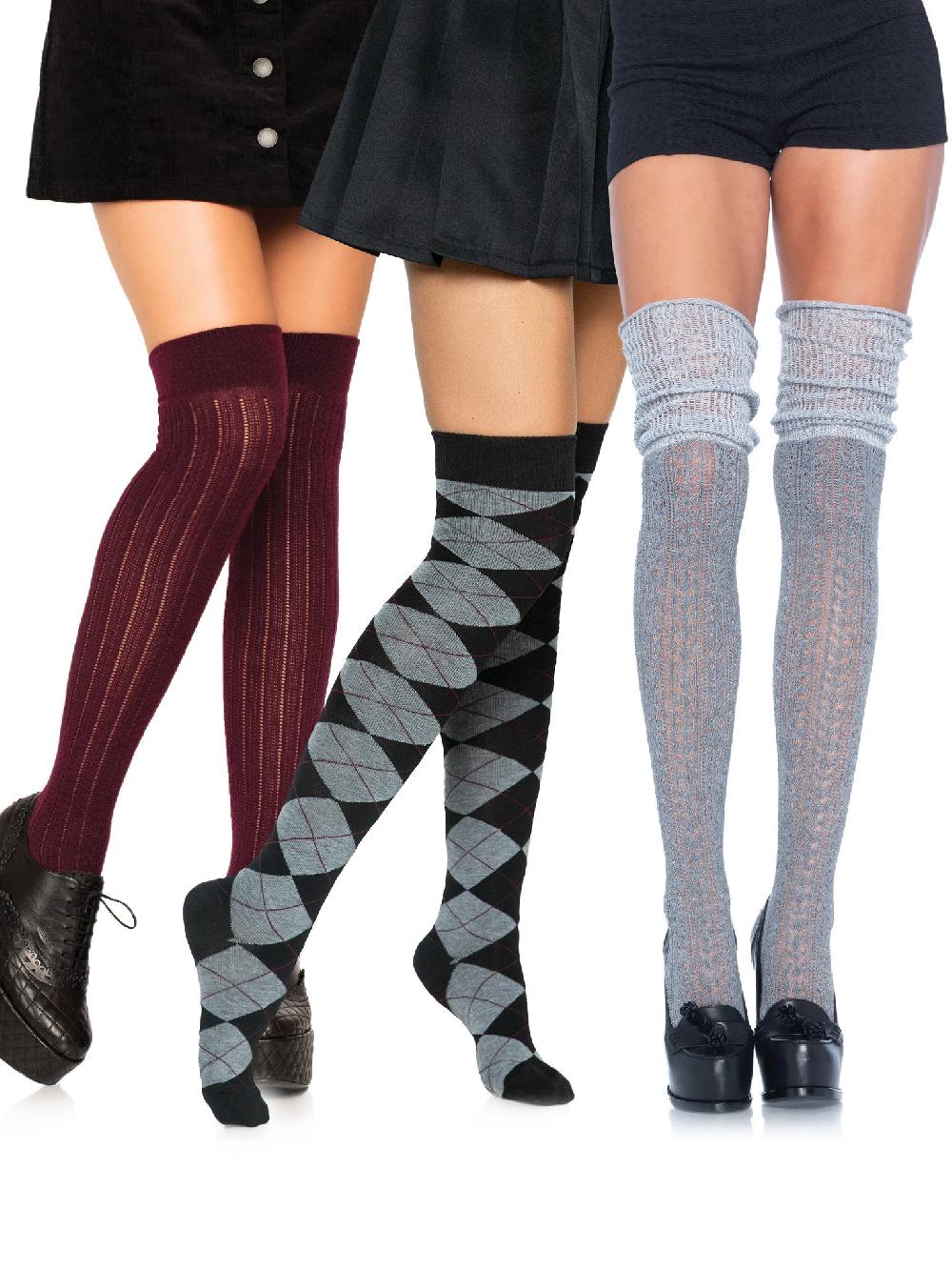 leg avenue Prep School Hosiery Bundle