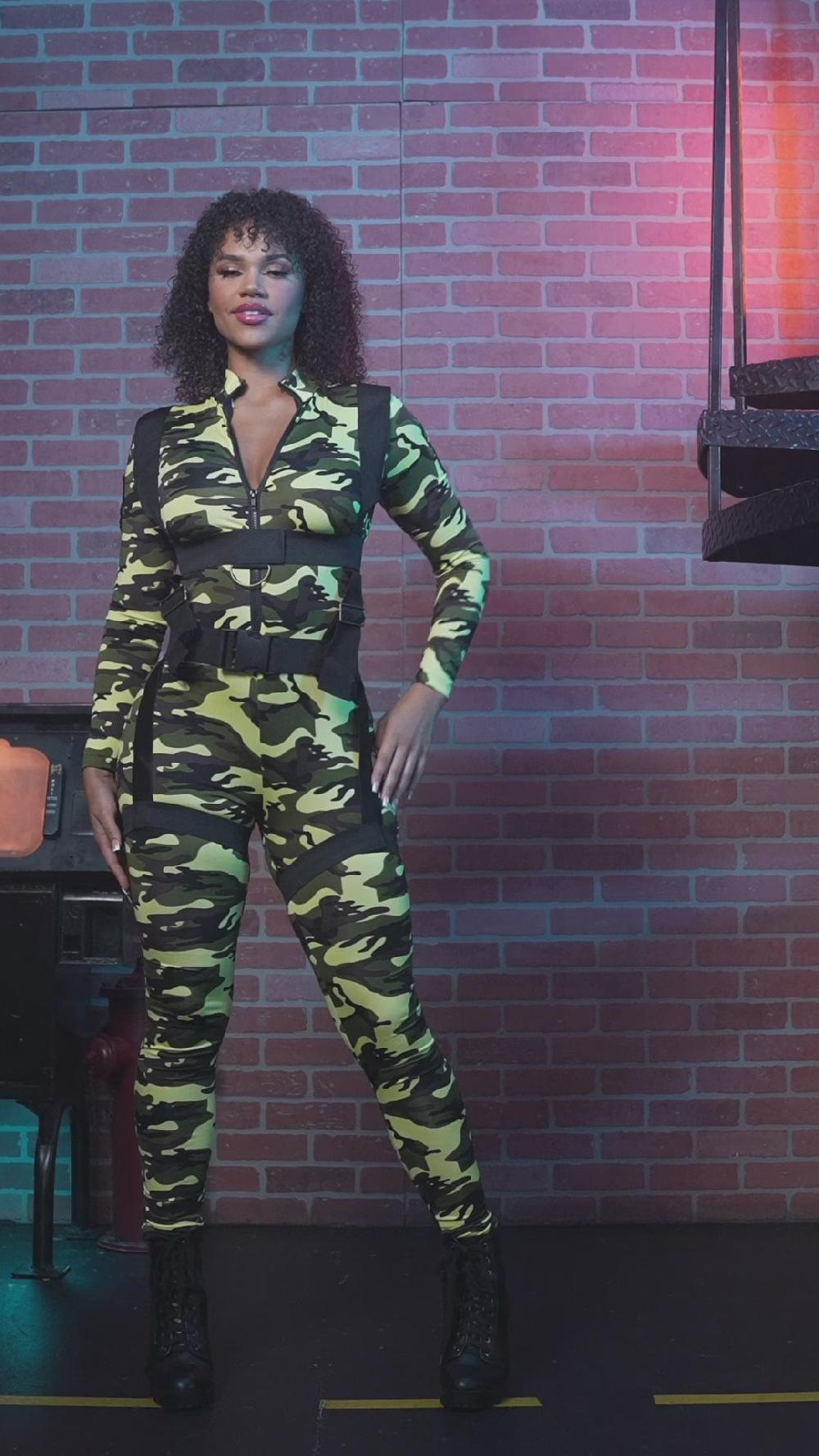Leg Avenue Pretty Paratrooper Costume Camo