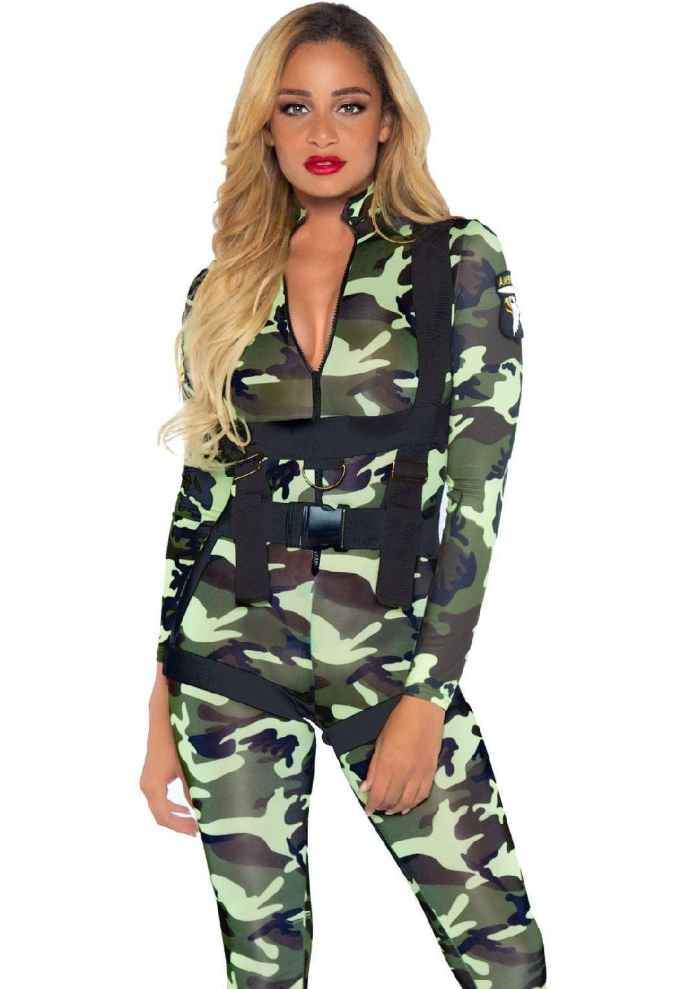 leg avenue Pretty Paratrooper Costume Camo
