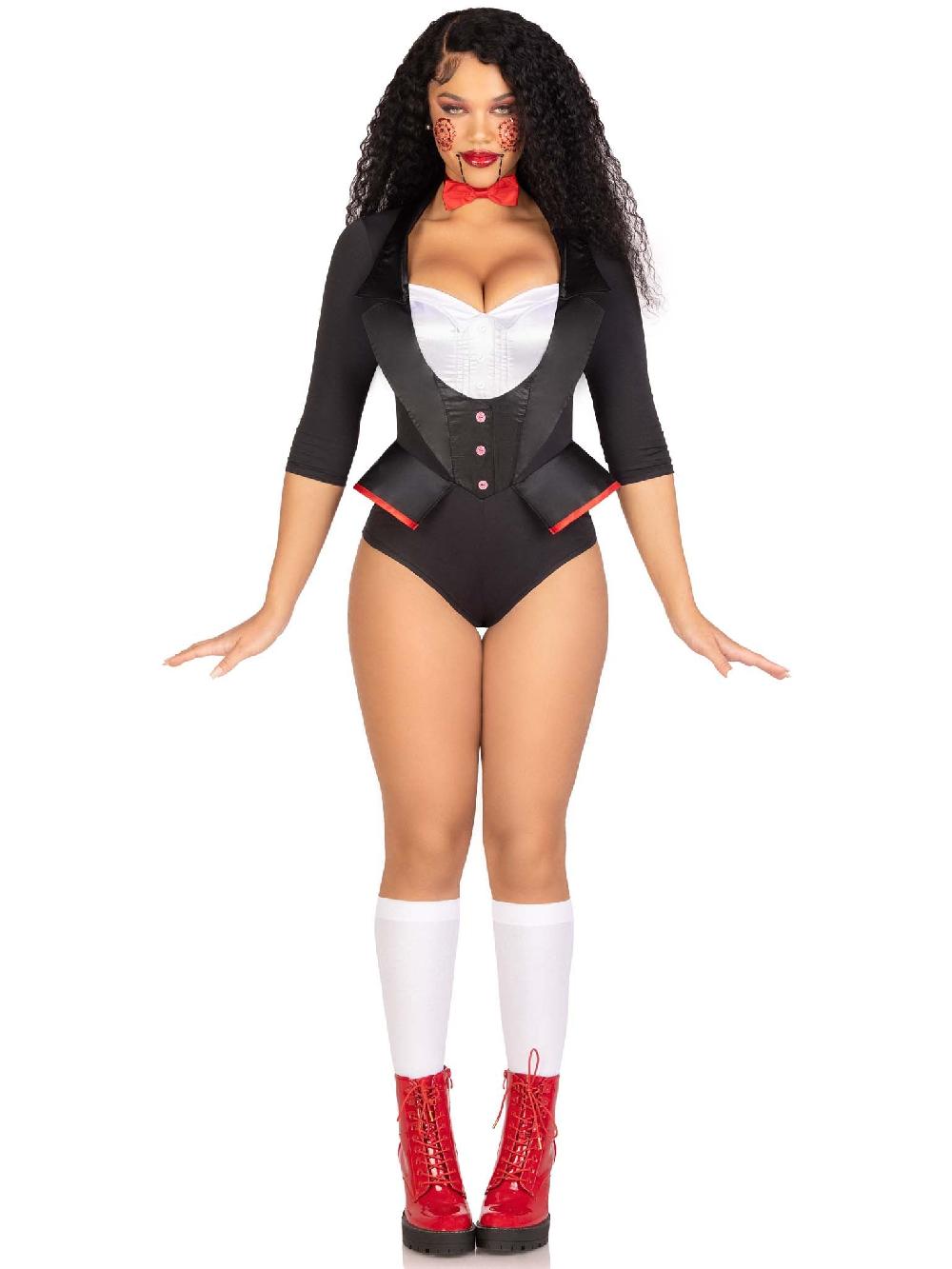 Leg Avenue Pretty Puppet Costume Black/White