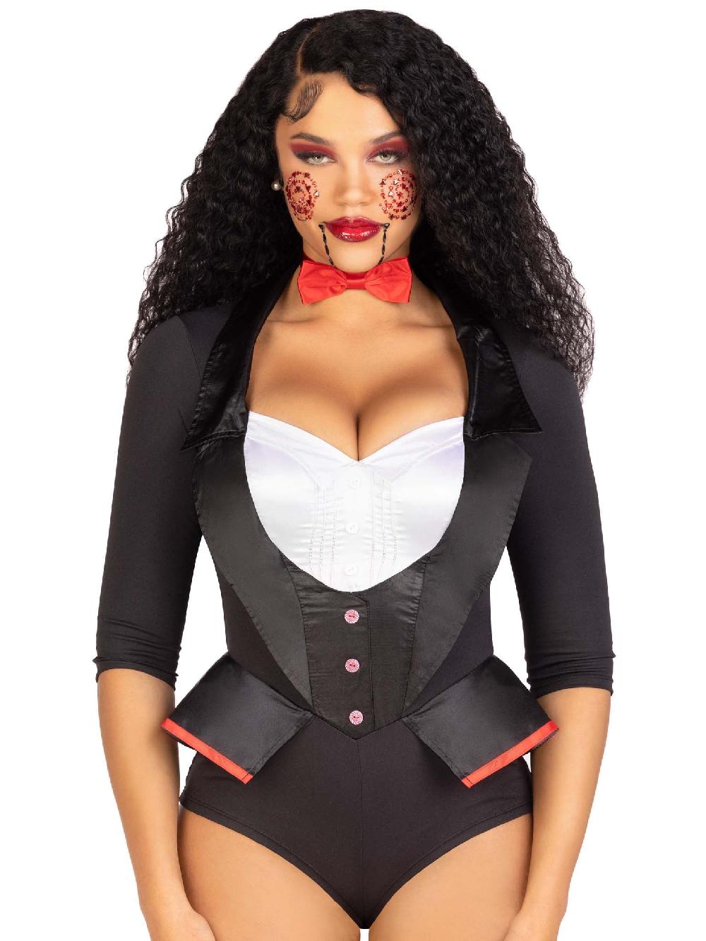 Leg Avenue Puppet Face Jewels Sticker Black/Red