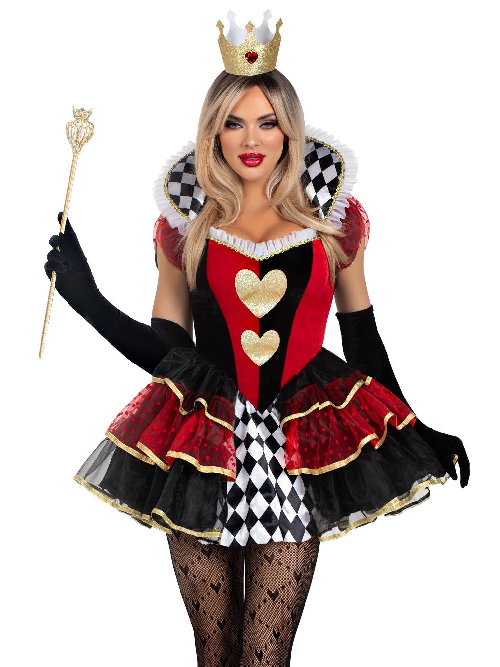 leg avenue Queen of Hearts Costume Multicolor
