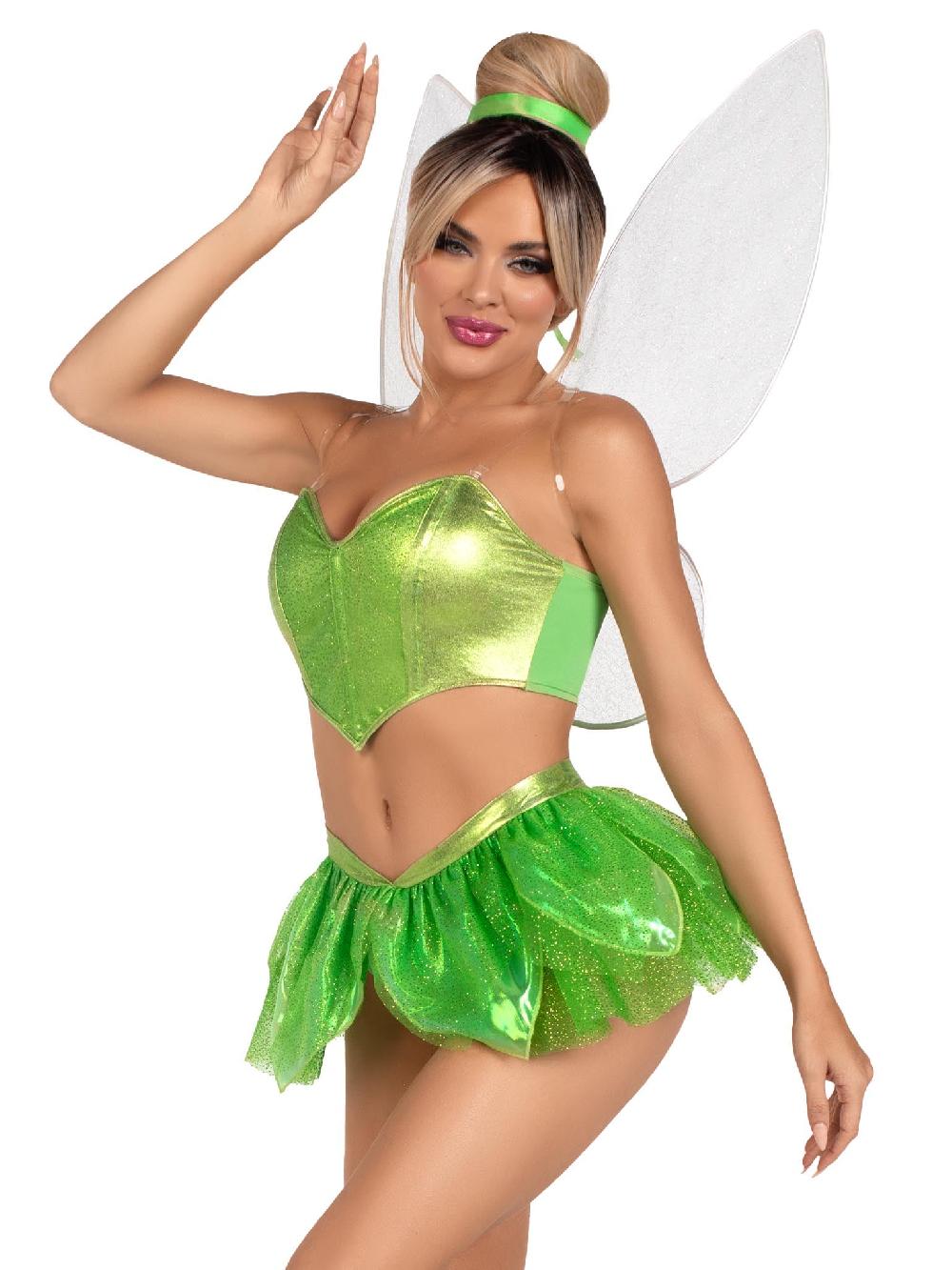 leg avenue Rebel Fairy Costume Green