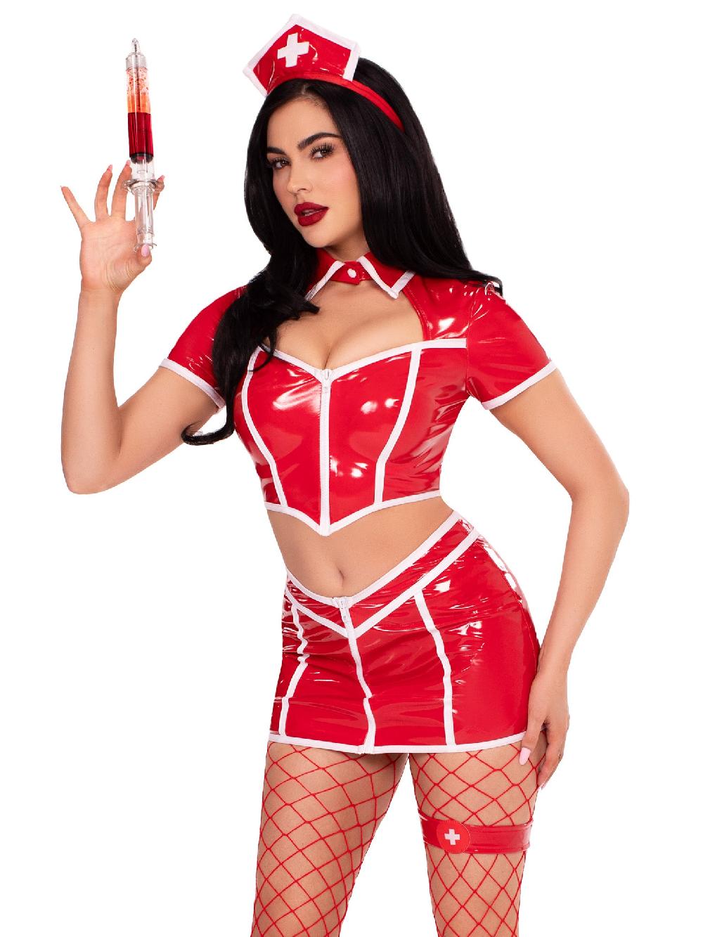 leg avenue Red Alert Nurse Costume Red