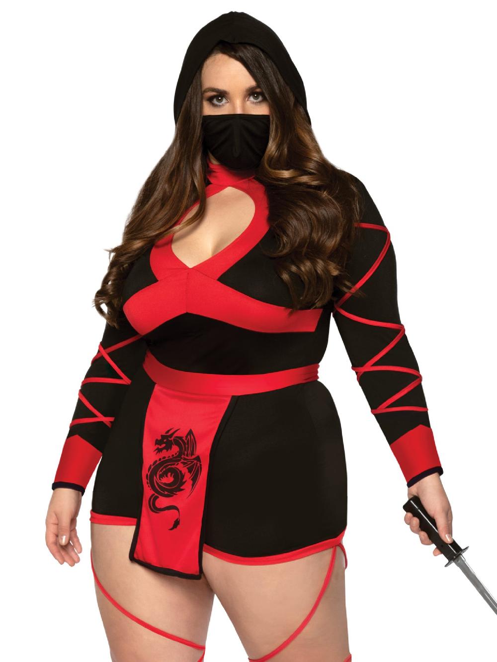 Leg Avenue Red Dragon Ninja Plus Couple Costume