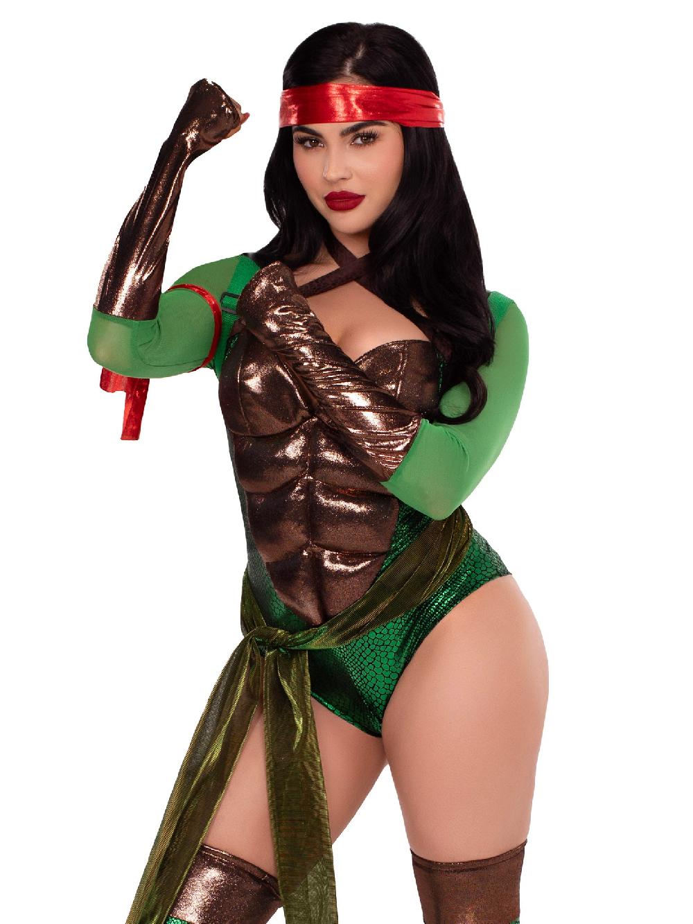 leg avenue Renegade Ninja Hero Costume Green