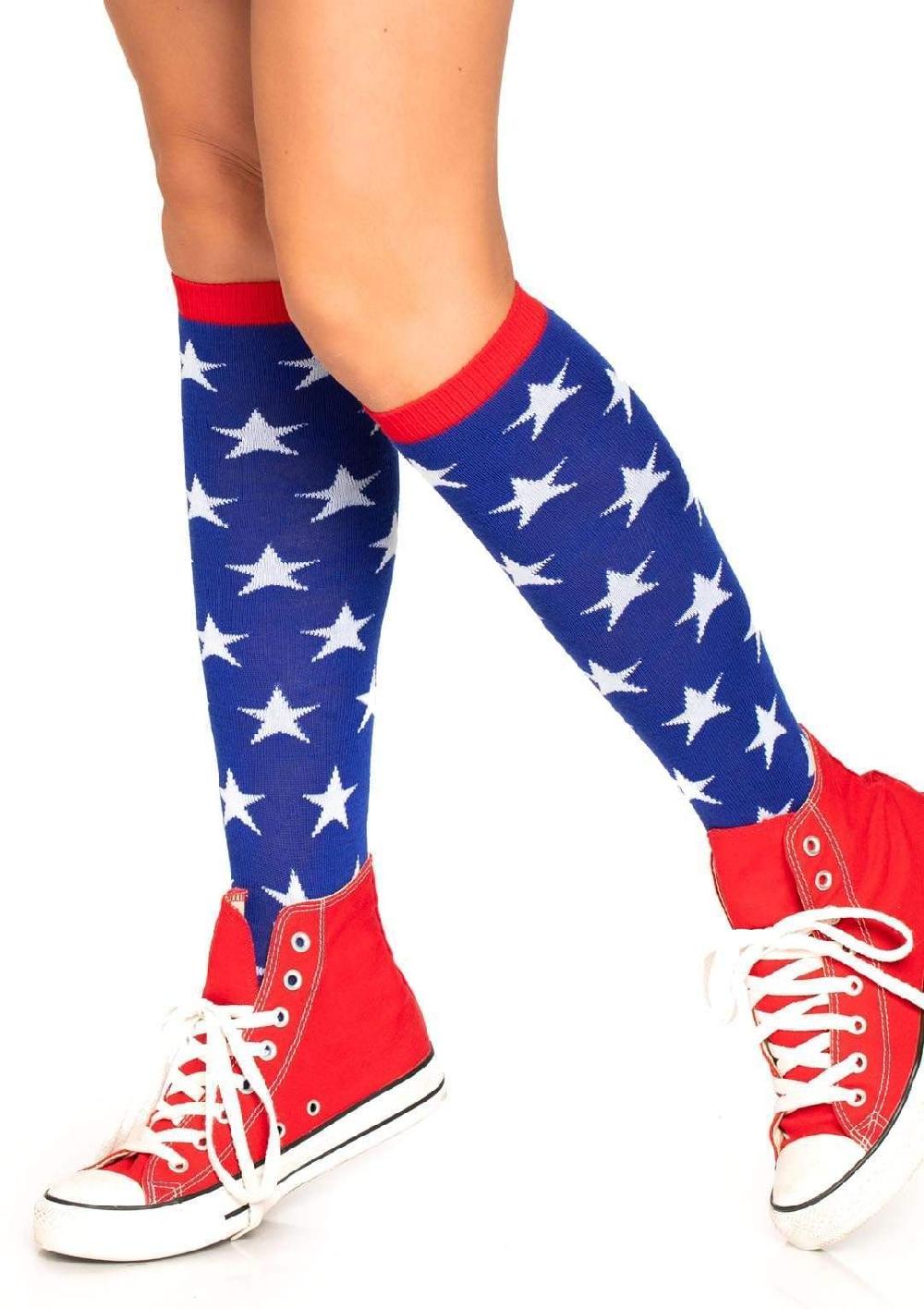 leg avenue Rina Star Knee High Socks Multicolor