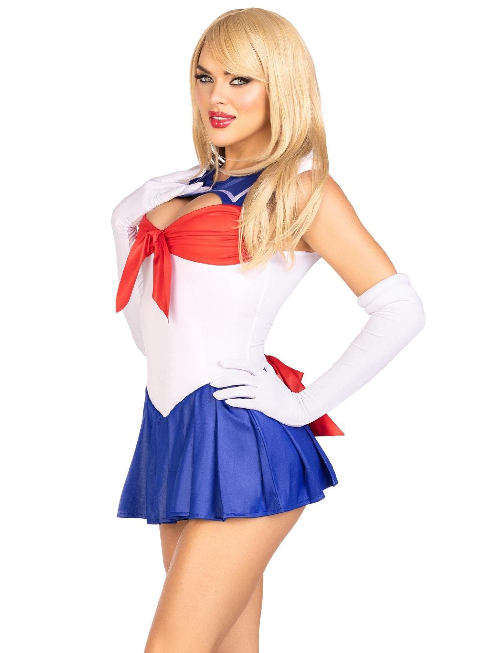 Leg Avenue Sexy Sailor Costume Red/White/Blue