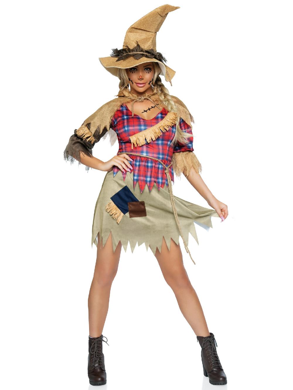 Leg Avenue Sinister Scarecrow Costume Red